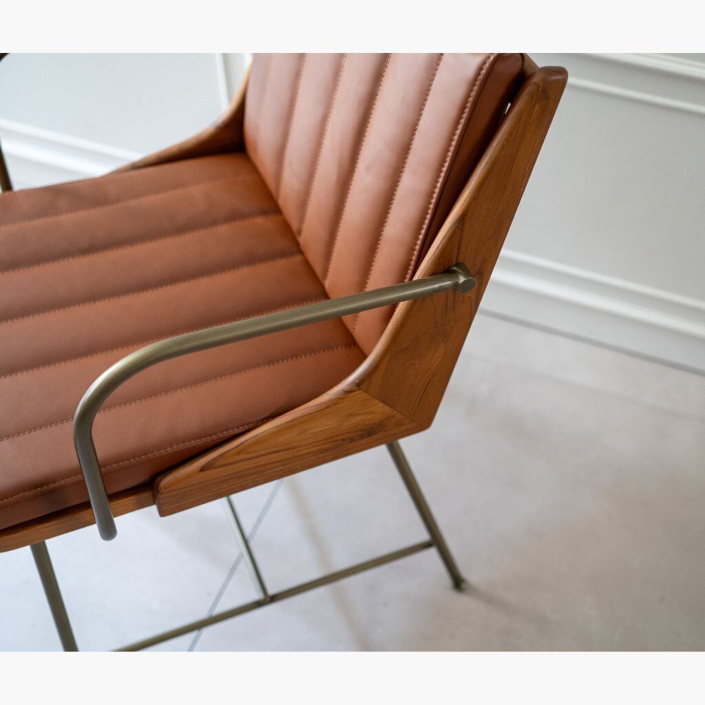 Karak Arm Chair Brown / カラックアームチェア ブラウン K03095MS6