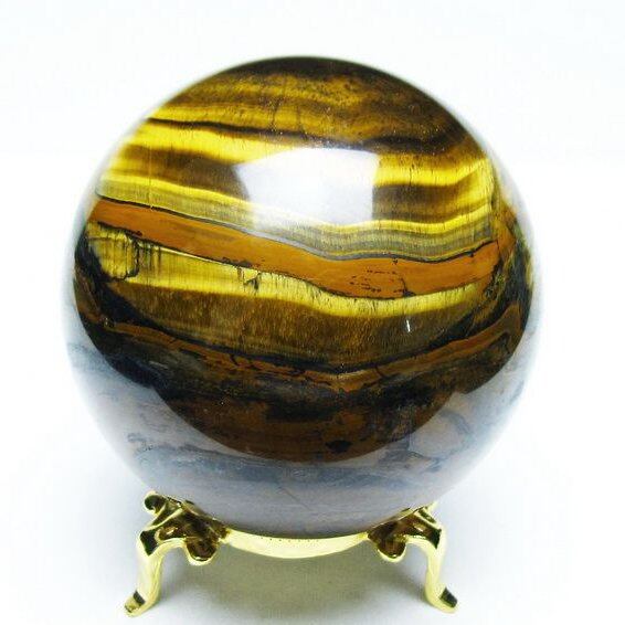 アイアンタイガーアイ 丸玉 84mm スフィア 一点物 151-8126