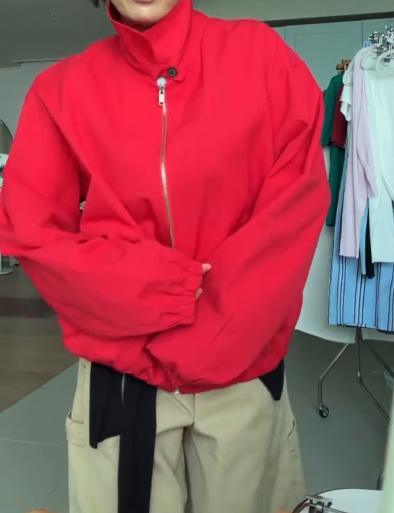 【新作5%OFF・3日間】Cotton Simple Bomber jacket _2colors