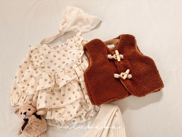 [予約][送料無料]《valubebe》Boann frill suit (baby) 18
