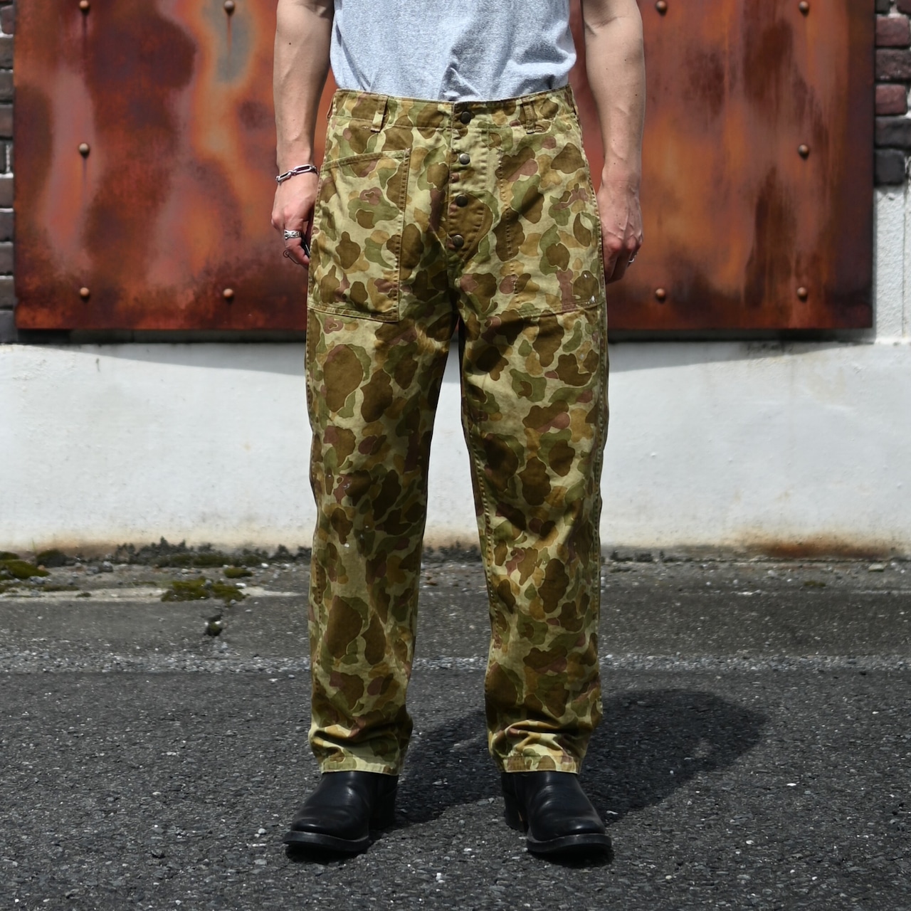 BOWWOW / DUCK HUNTER CAMO FIELD PANTS (裏側)