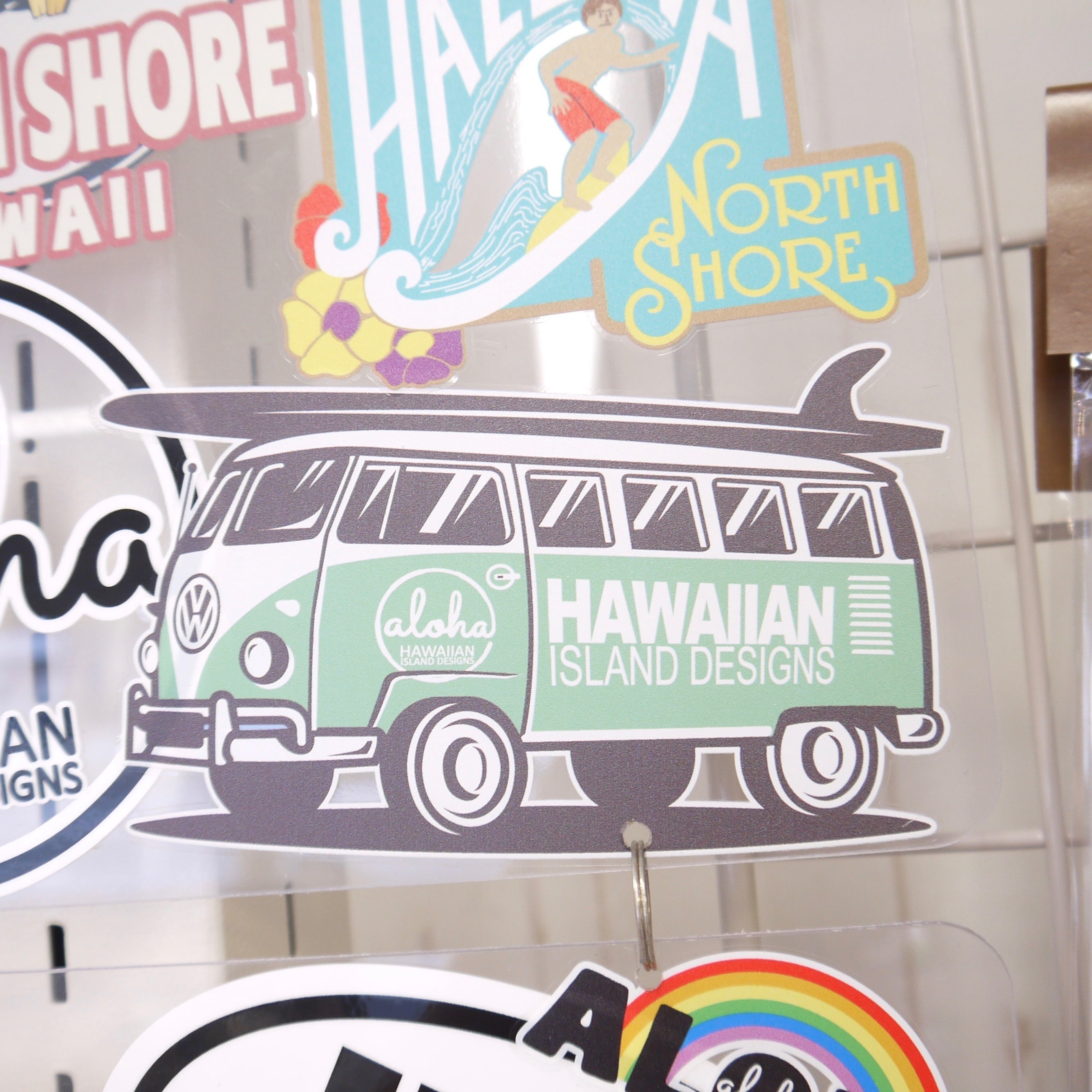 ☆ハワイアン雑貨☆HAWAII ステッカー／VW／ワーゲンバス／Aloha