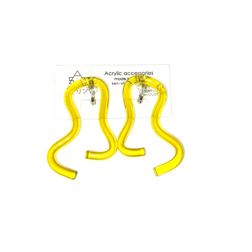 sAn Bend earring (イヤリング)　Yellow
