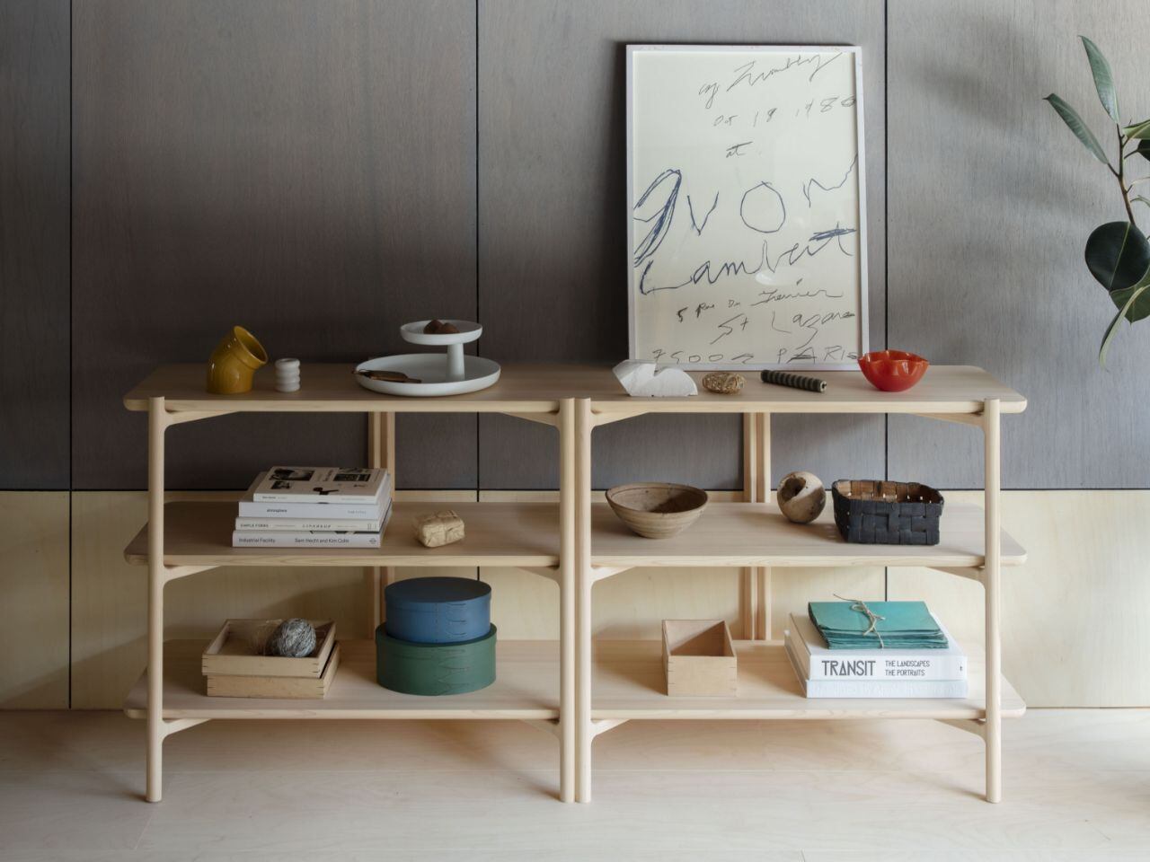 ヒノキの飾り棚 ロング2段 | TSUYAMA FURNITURE ONLINE SHOP