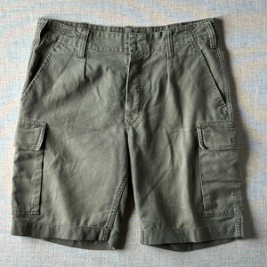 80’s–90’s Euro Military Cargo Shorts / W34