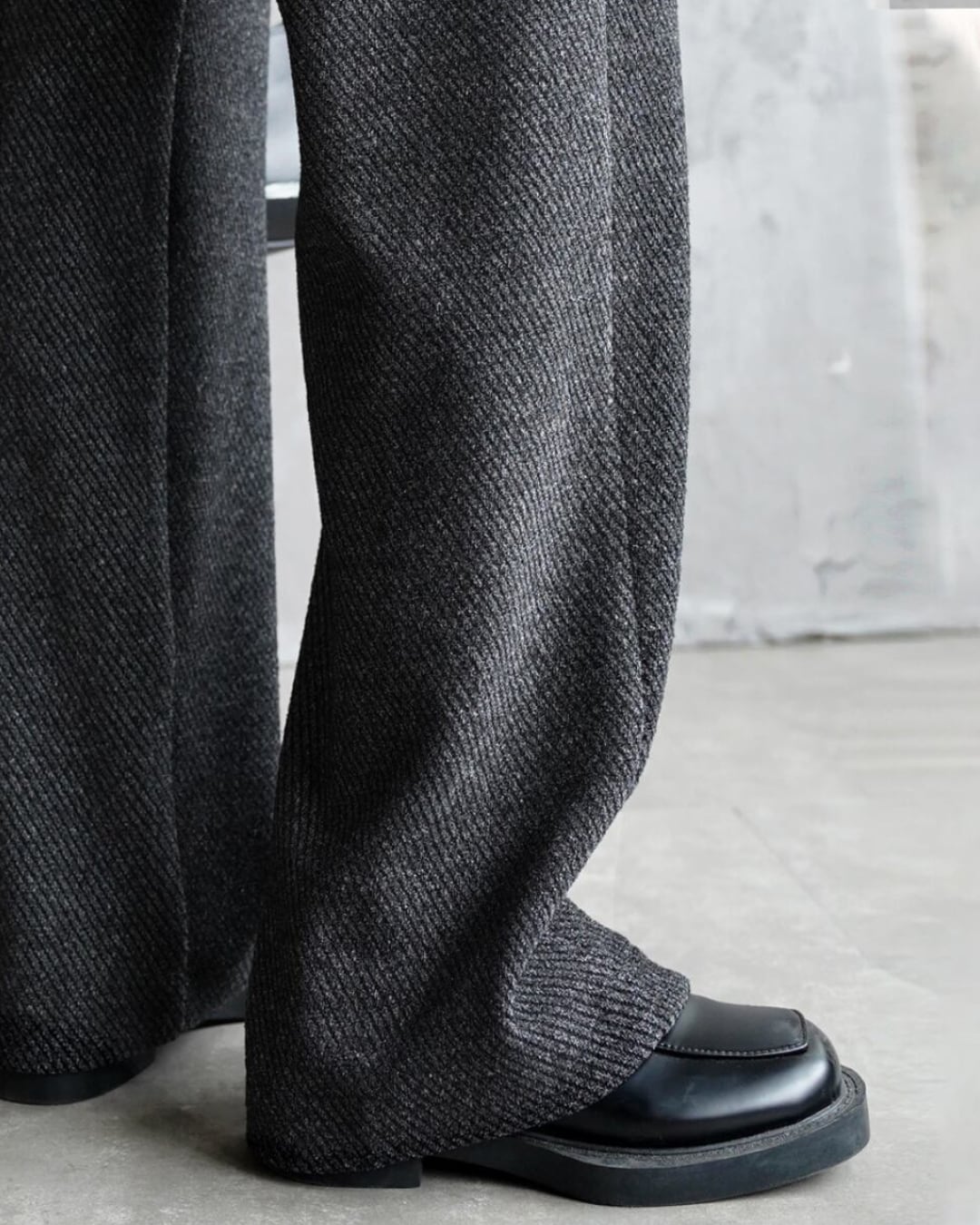 シェニール織ハイウエストパンツ A30109