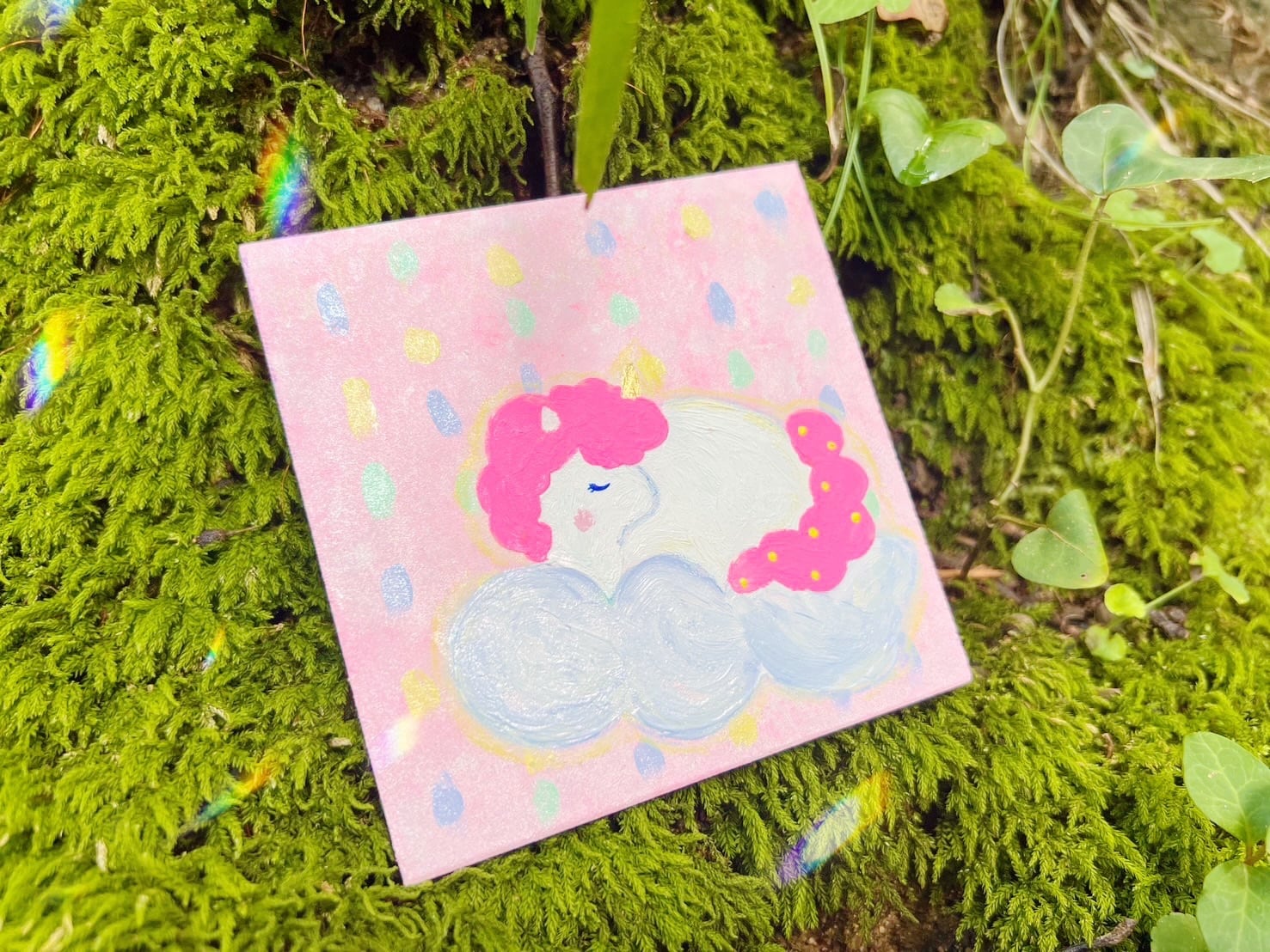 ふわふわ夢の中で♡ユニコーンアート