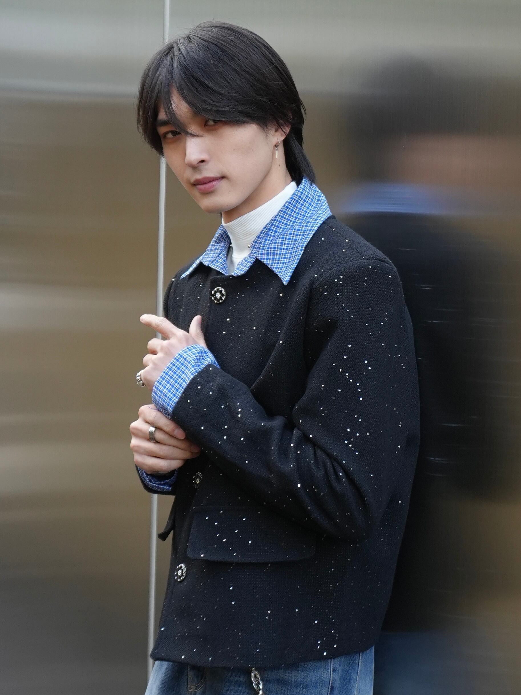【ALUDE SELECT】fringe check tweed jacket ALUDE SELECT】fringe check tweed jacket | 【ALUDE】韓国メンズ