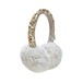 E2018I-Shimmer Sequin Earmuffs Ivory-IVORY