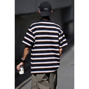 Border crew neck t-shirt 0650