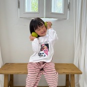 【取寄/韓国直送】Nightbebe リトルガールTシャツ |秋服|韓国子供服 |26/AT