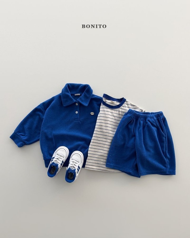 【予約】Terry Collar Tee Set