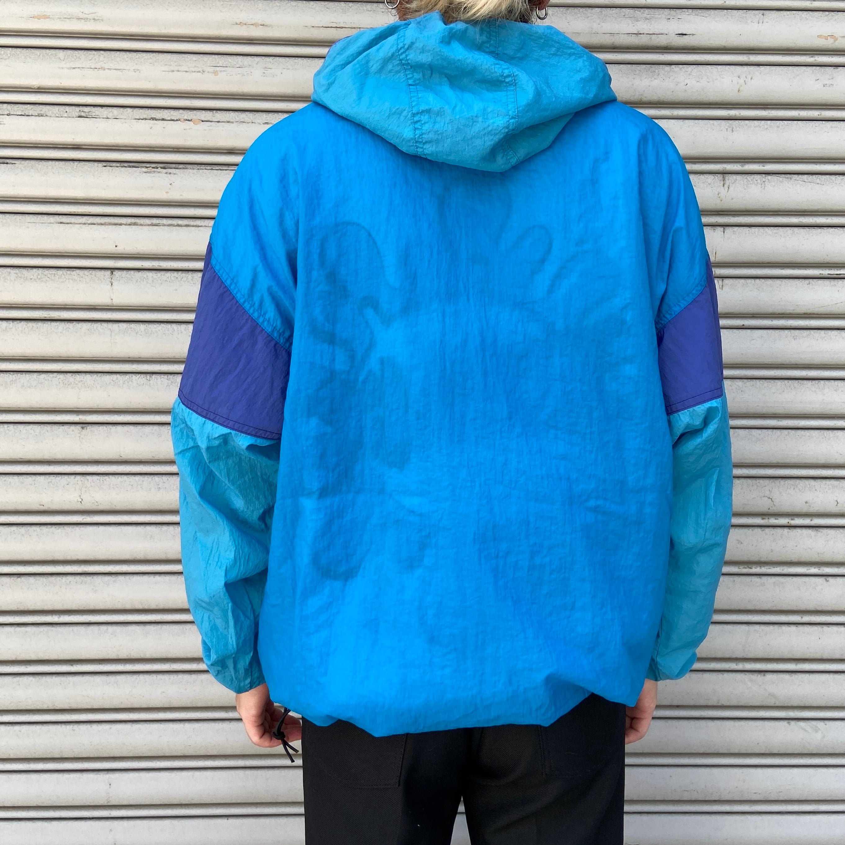 00s NIKEACG ナイキ アノラックパーカー ナイロン ブルー M | 古着屋 Uan