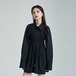 【J.Fashion】 初春 ショートワンピース Aライン ウエスト引き締め シャツワンピース 長袖 レディースワンピース 体型カバー 日焼け止め オールインワン メガ割