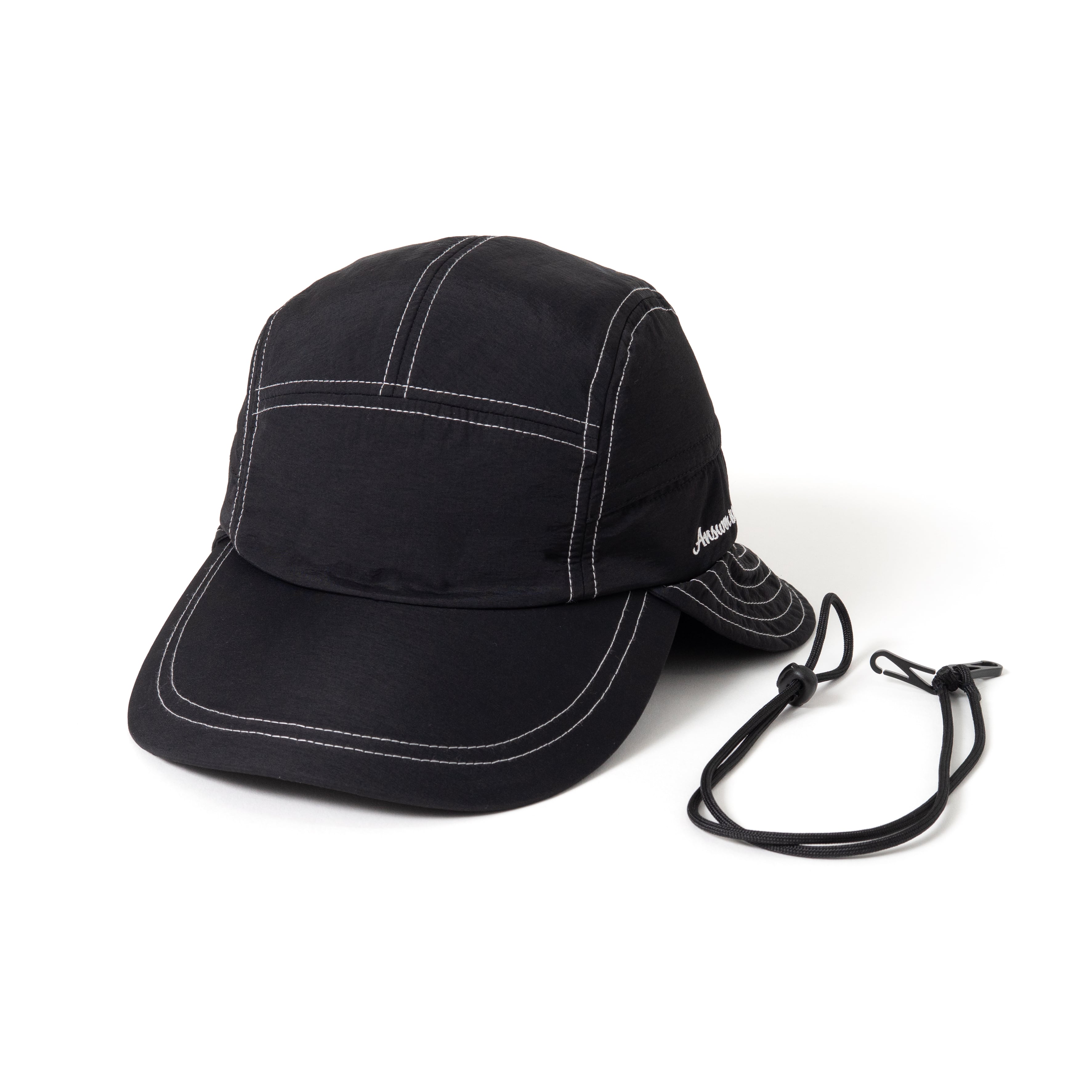 ANSWER* SUN SHADE 5PANEL CAP BLACK