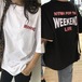 【Tシャツ】 2カラー 3サイズ 半袖 ルーズ 韓国ファッション レディース トップス 英字プリント シンプル ラウンドネック オーバーサイズ カジュアル かわいい 612774837230