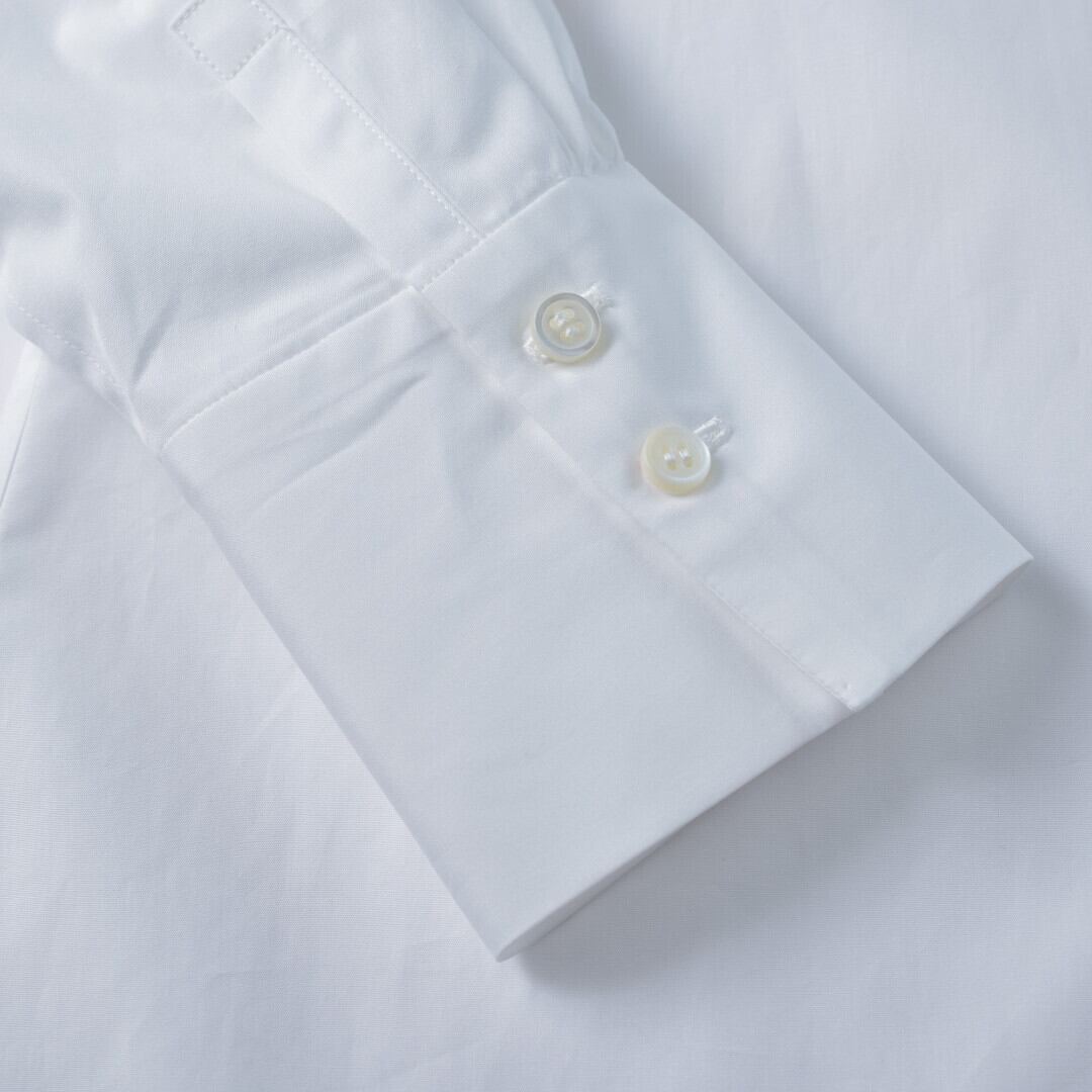 atelier naruse アトリエナルセ コットン ・トーマスメイソン・バンドカラーシャツ