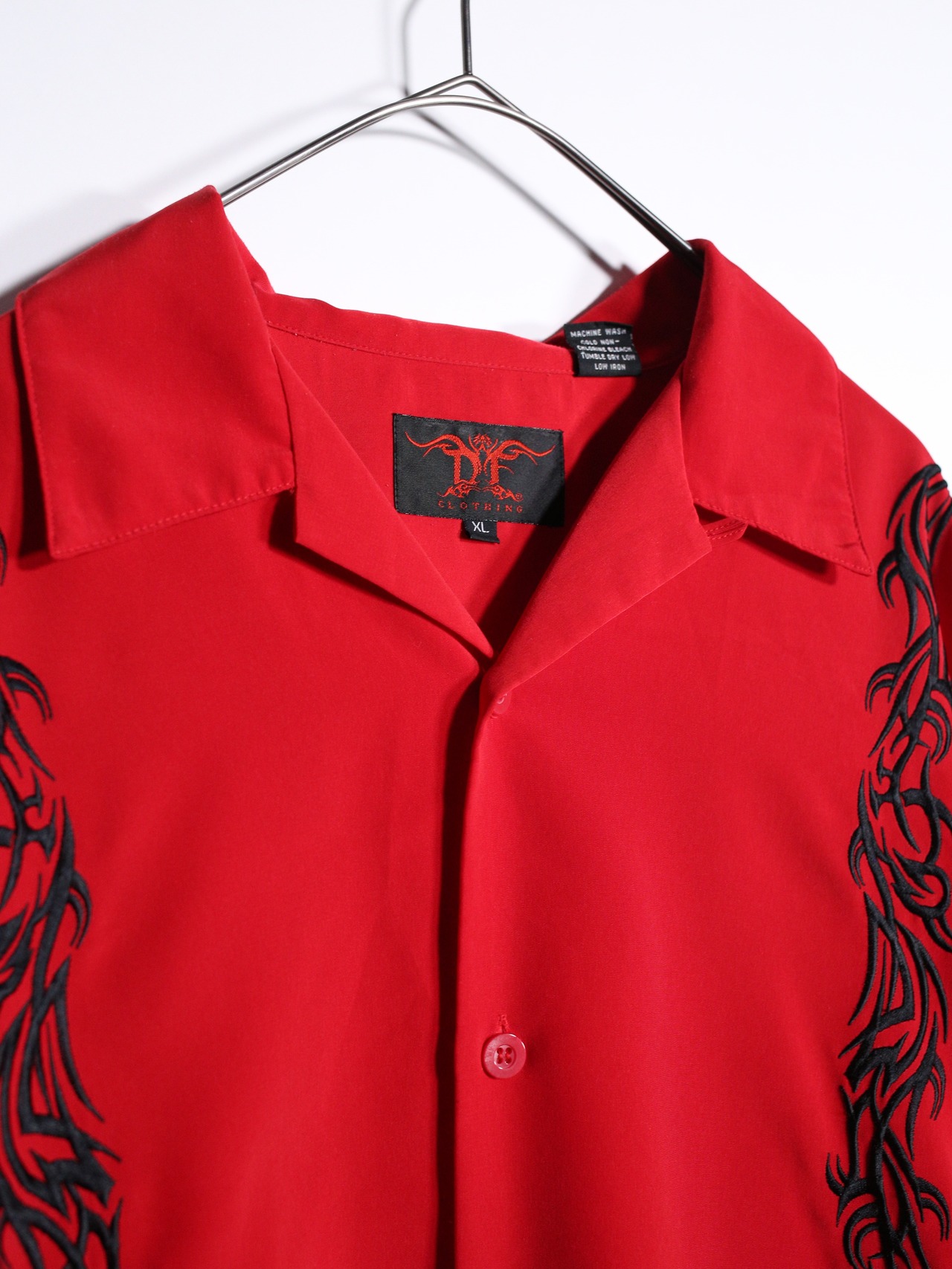 "刺繍" tribal design over silhouette s/s shirt - 8