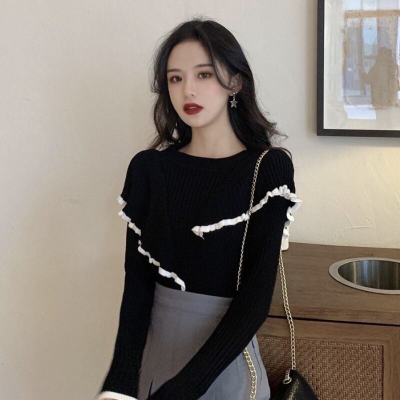 トップス ニットスタイルオータムウィンター シャツ 秋物 冬物 萌量不足45088843820