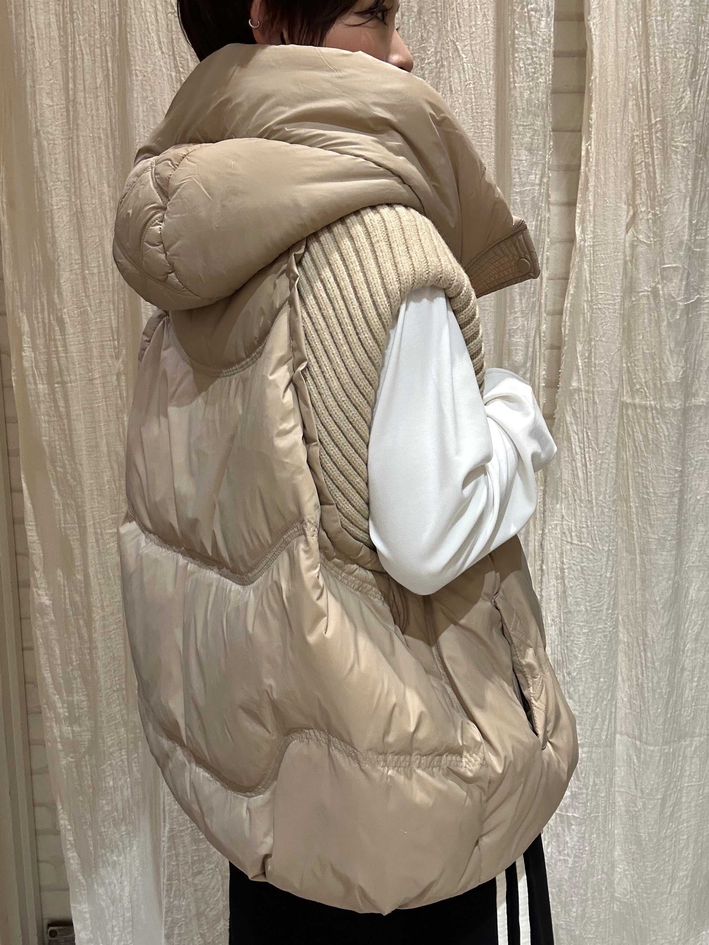 ニットドッキングダウンベスト Pauline Bleu(ポリーヌブロー) | EARL