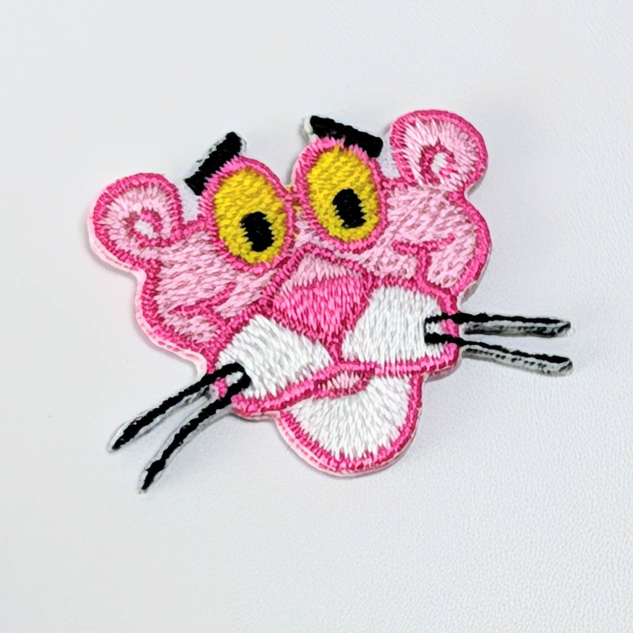送料無料！ ★刺繍アイロンワッペン★【 The Pink Panther （ピンクパンサー）】 〚アメリカン雑貨 アメトイ〛