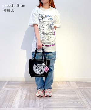 F252005-01_The Powerpuff Girls×Flapper Tシャツ_手描きアート