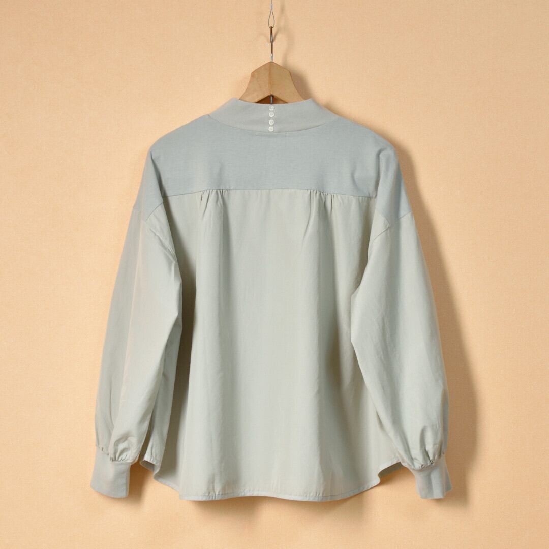 Fabrique en planete terre ファブリケアンプラネテール コンビネーションモックネック・アイスグリーン【送料無料】