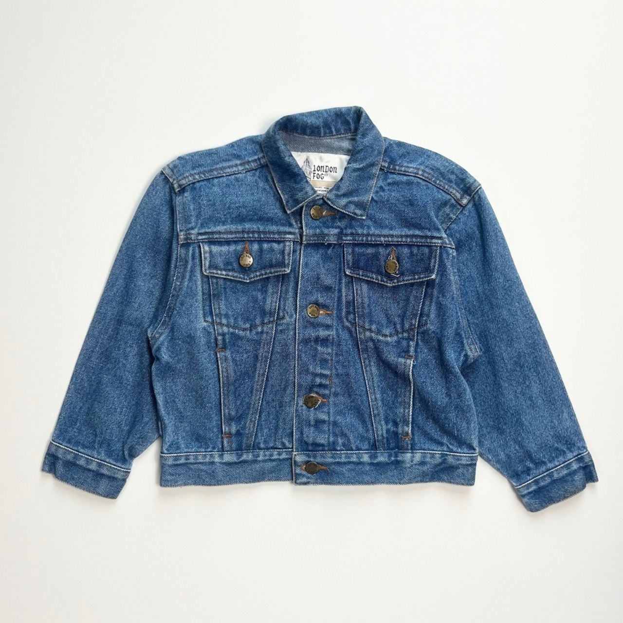 ＜VINTAGE＞Kids London Fog Denim Jacket 4T (2610JK03)｜キッズ ロンドンフォグ ヴィンテージ デニムジャケット - 1