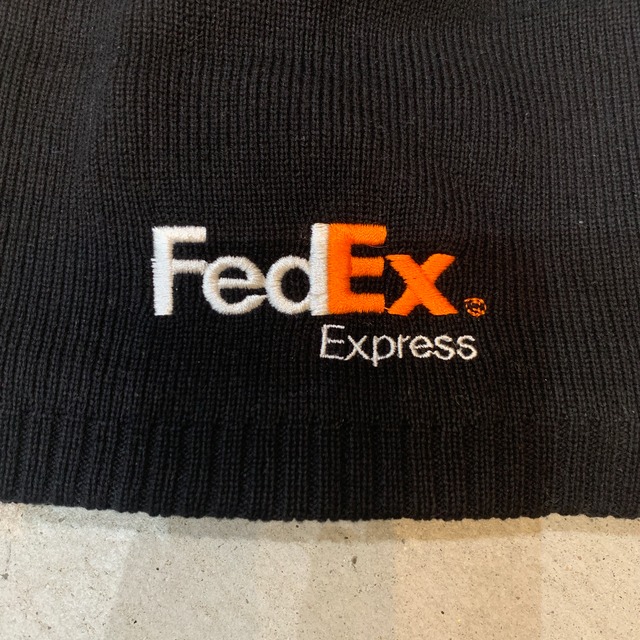 未使用品 FedExExpress フェデックスエクスプレス ビーニー 企業ロゴ