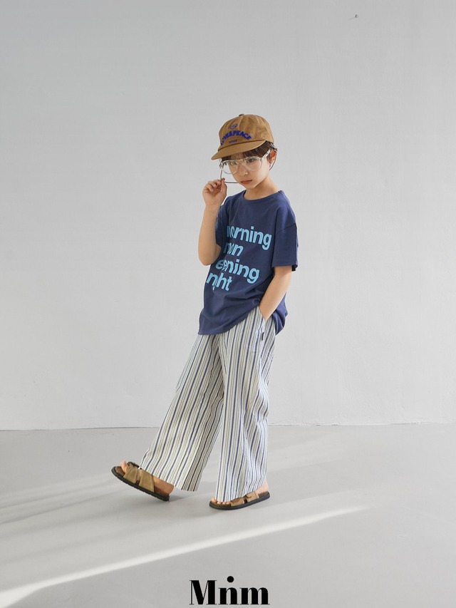 《送料無料》コンビストライプパンツ：kids【MINIMAL】※お取り寄せ