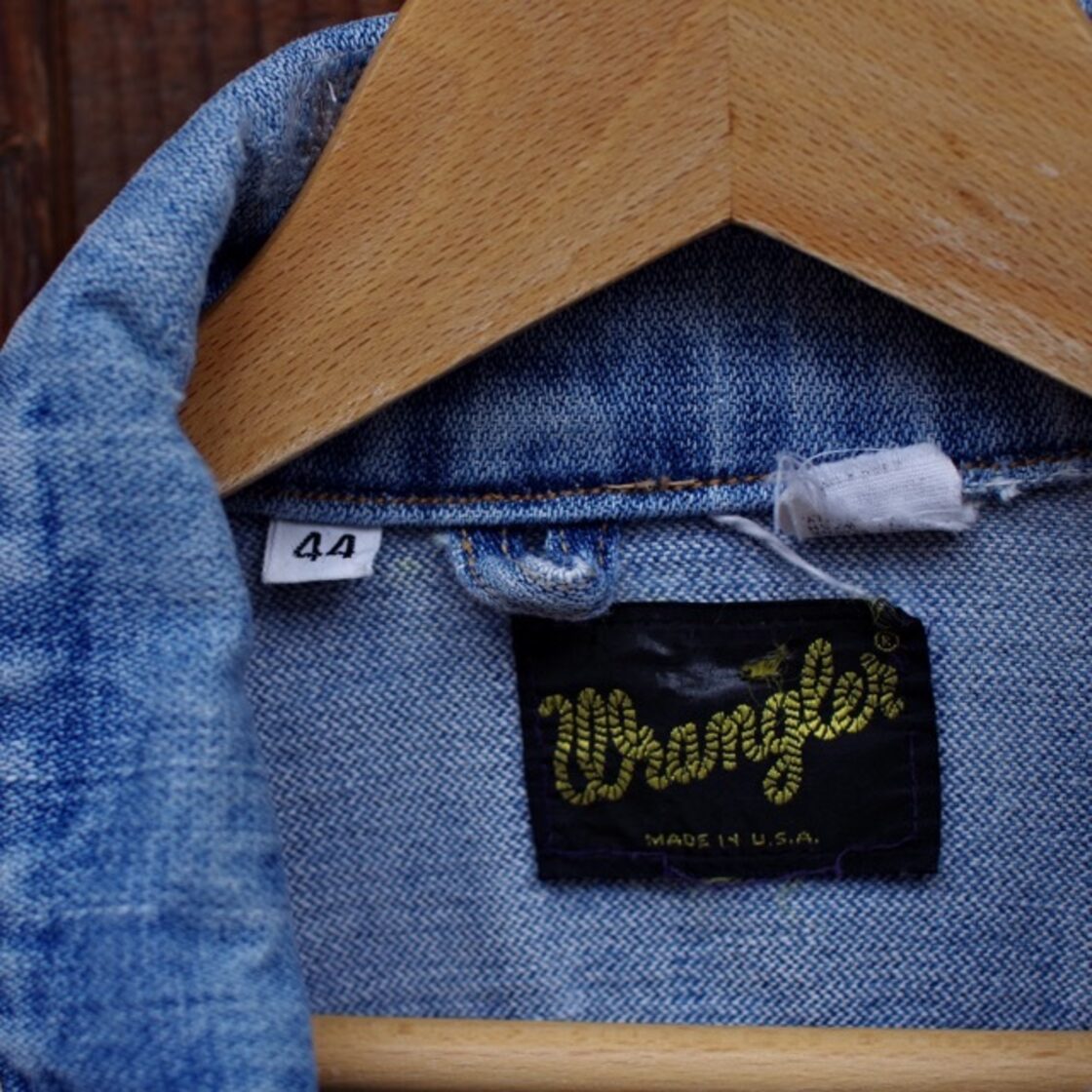 1970s WRANGLER 124 MJ Denim Jacket Size 44 / 24 ヴィンテージ 