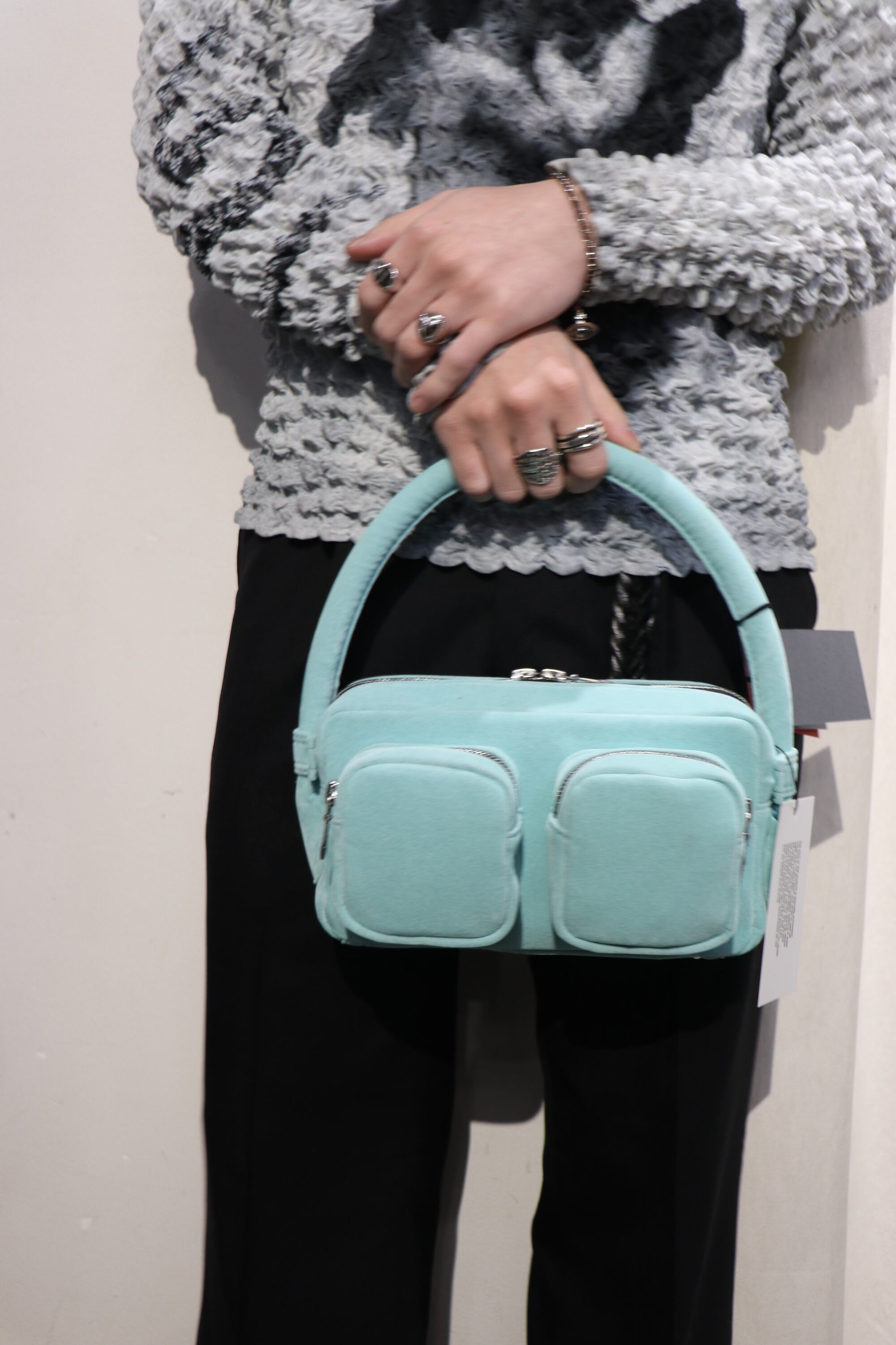 24SS】 MASU FLOCKY DOLL MINI BAG(MINT) MASS-OJ0124 | IAAAM 24SS】 MASU FLOCKY DOLL MINI BAG(MINT) MASS-OJ0124 | IAAAM