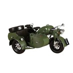 緑　グリーン　車　レトロカー　バイク　三輪　レトロ　大きめ　装飾　コレクション　オブジェ　置物　フィギュア　キッズルーム　リビングルーム　子供部屋　玄関　おしゃれ　かっこいい