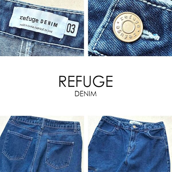 1点物◇Refuge DenimデニムカーゴパンツSジーンズ古着メンズレディース