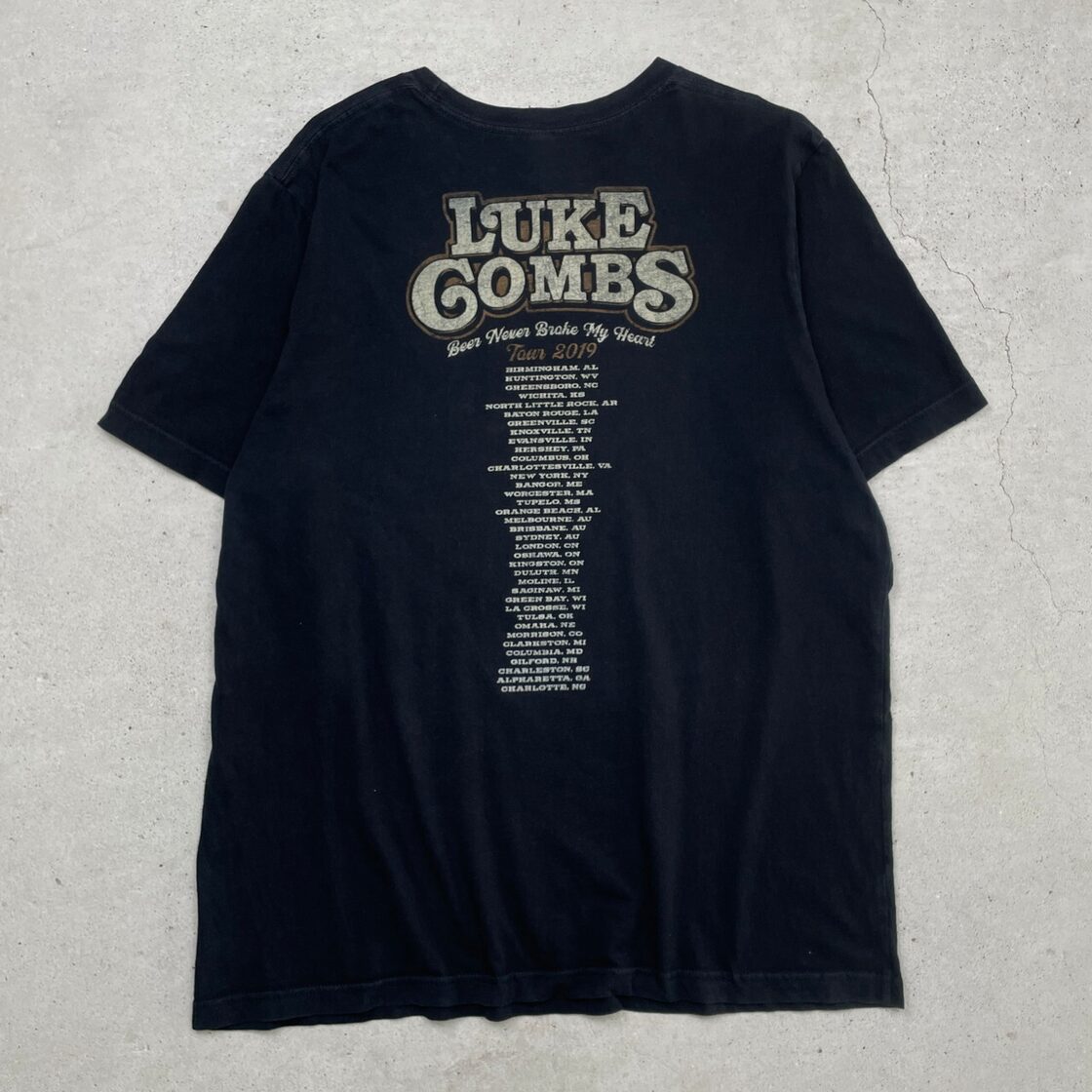LUKE COMBS ルーク・コムズ バンドTシャツ バンT メンズXL 古着 骸骨 
