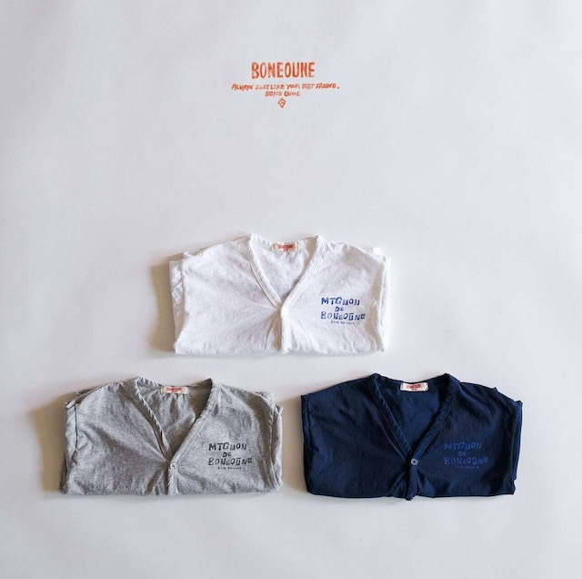 【送料無料・予約　2024 summer】Junior：cool cardigan  〔クールカーディガン〕　boneoune