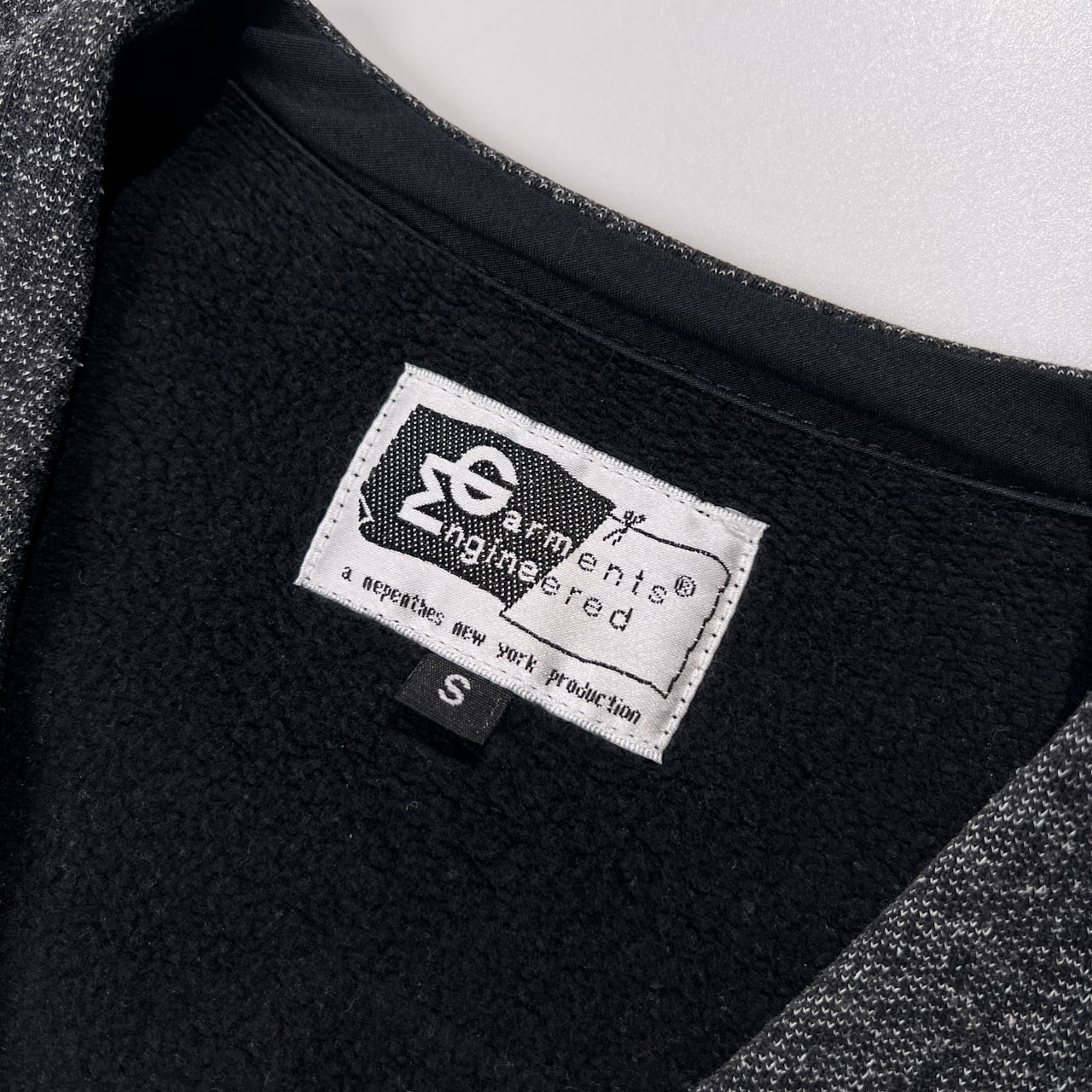 Engineered Garments エンジニアードガーメンツ 裏起毛 ごま塩 ベスト サイズ S /チャコールグレー/USA製/アメリカ製