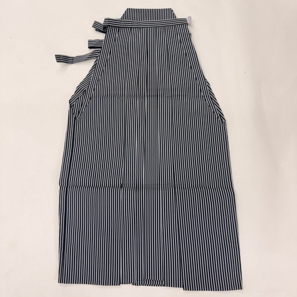 袴 行灯袴 男袴 紐下丈90cm L-2L size 男性用袴 成人式袴 黒 グレー 中古 6716