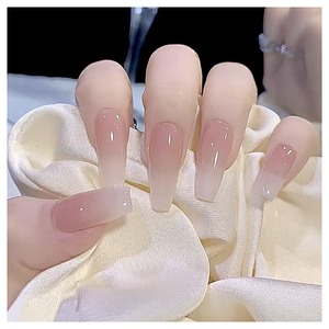 【在庫処分】Lwenjing ネイルチップ 付け爪 チップ 3D ネイルチップ 手作りネイルチップ 結婚式ネイルチップ かわいい 短め 長い ネイルチップ 人気 和風 花嫁ネイル 光沢 つけ爪 24枚入 (R30)