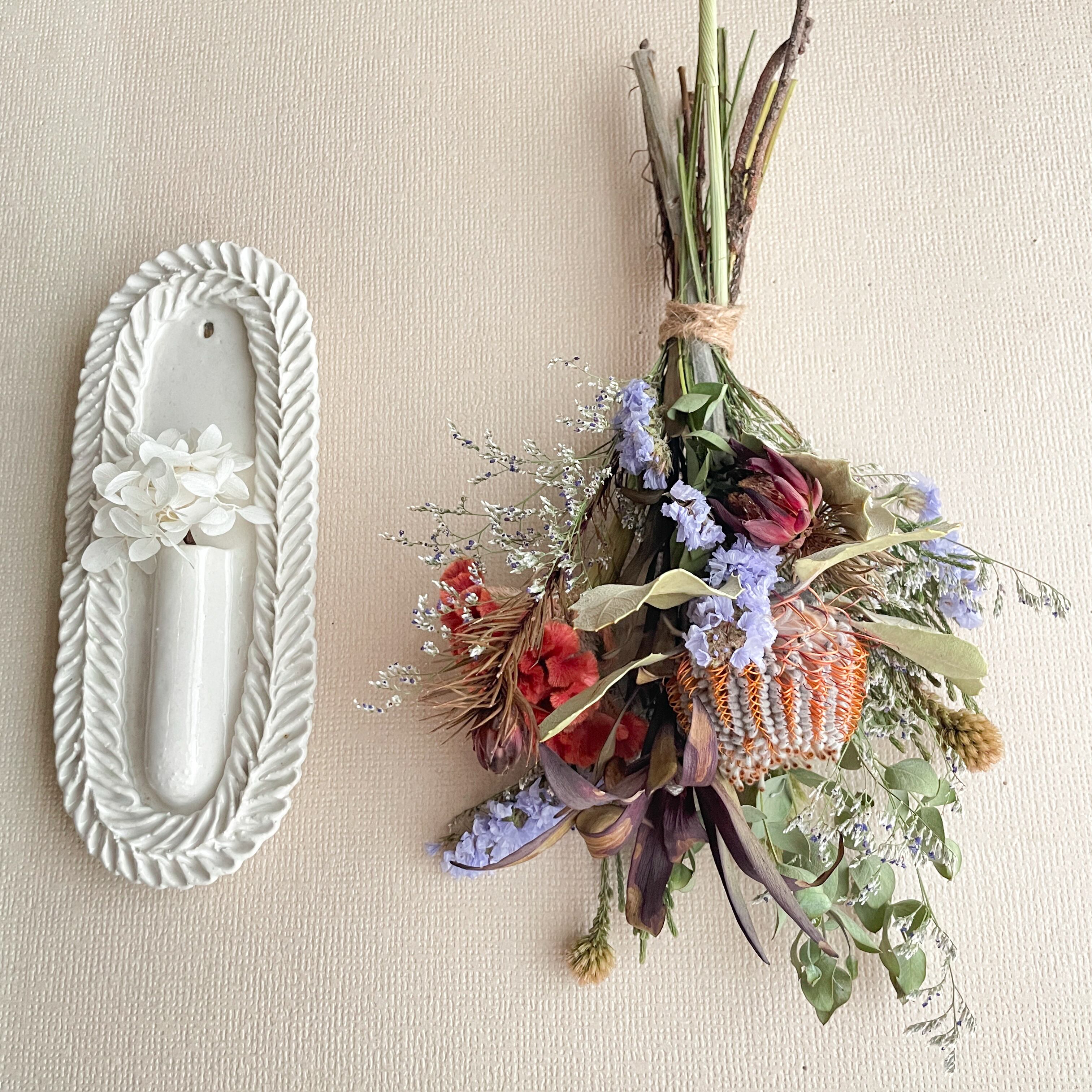 ドライフラワー スワッグ インテリア アンティーク バンクシア