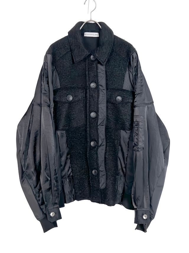 "再構築" Wool Touch Jacket×MA-1×Satin Blouson