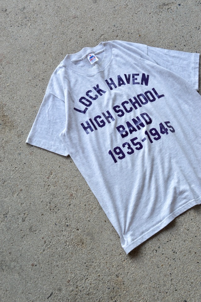 MILLER From USA Old Collage Laver Print Tee Made in USA Single Stitch Ash White ミラー 90s プリントT USA製 シングルステッチ