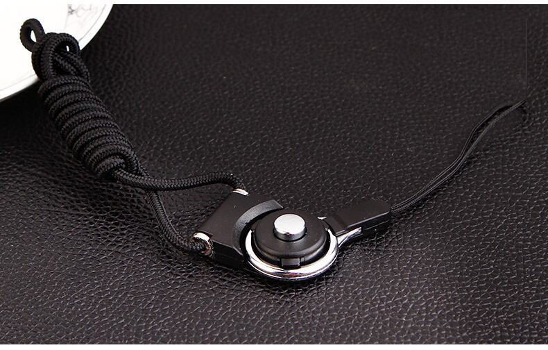 ネックストラップ スマホストラップ 携帯 カメラ 鍵 紛失防止 落下防止 首かけストラップ 黒