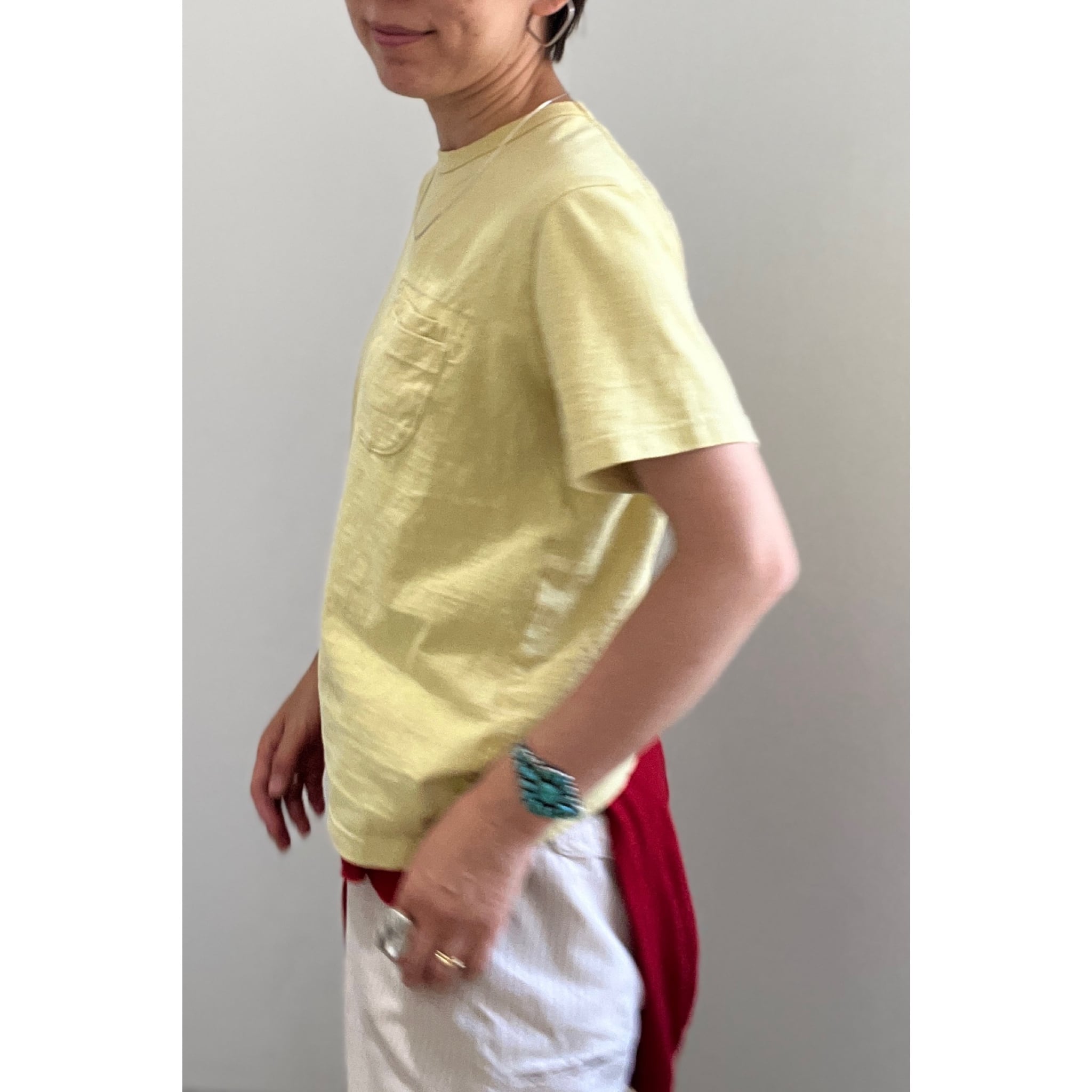 Simva104-0088S-Yellow New W-Pocket S/S Tシャツ 19/- | O'KEEFFE