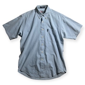 90s "CHAPS“ Made in USA light blue S/S BD Shirts / "チャップス” USA製 水色 半袖ボタンダウンシャツ