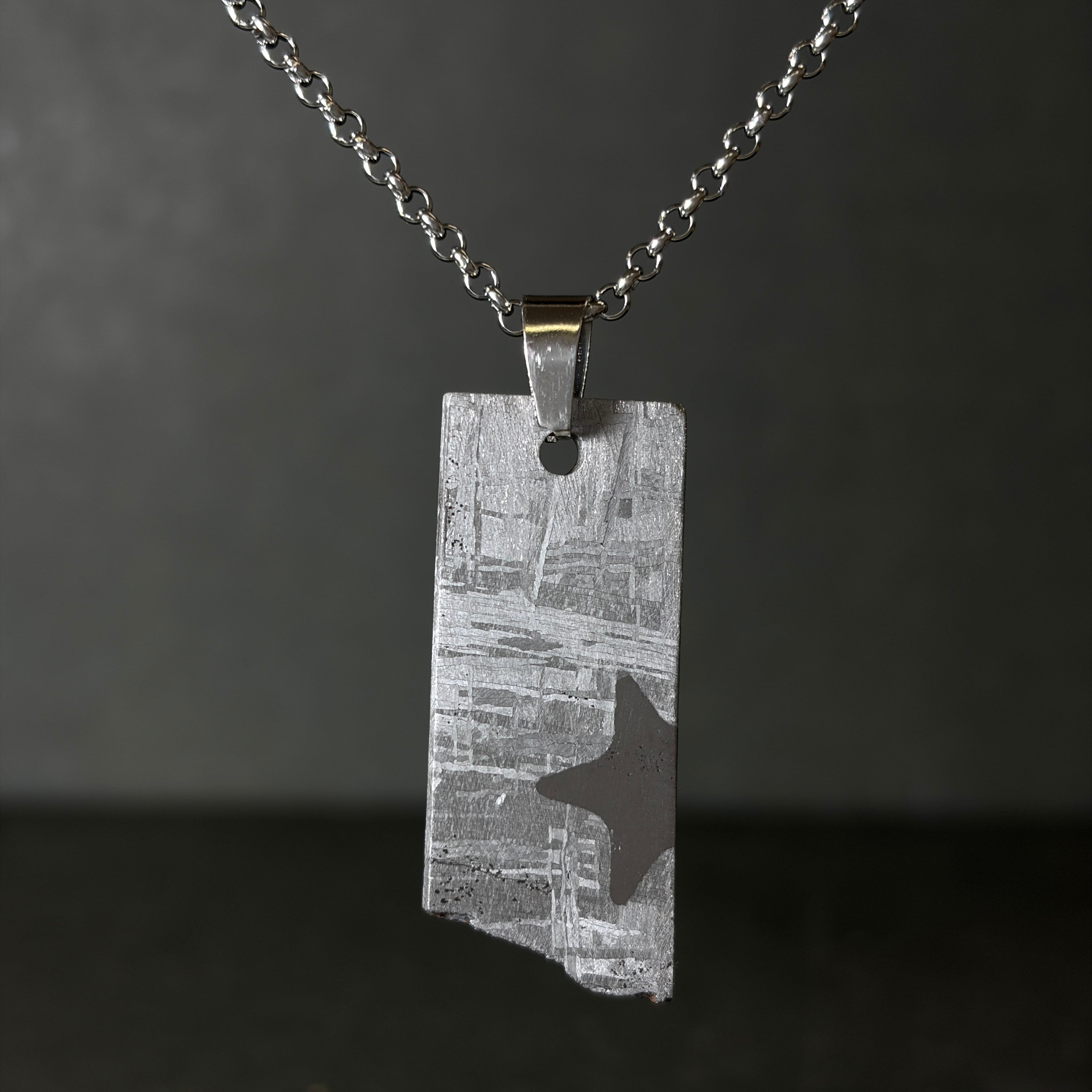 人気商品】ギベオン隕石 Gibeon Meteorite ネックレスピアス3点セット