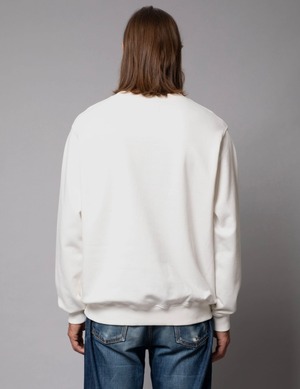 Nudie jeans ヌーディージーンズ  2021 Winter collection Lasse Nudie jeans CO Chalk White スウェット
