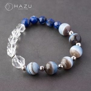 心穏やかに幸せを引き寄せる［バイカラーブルーオパール／ラピスラズリ／水晶］