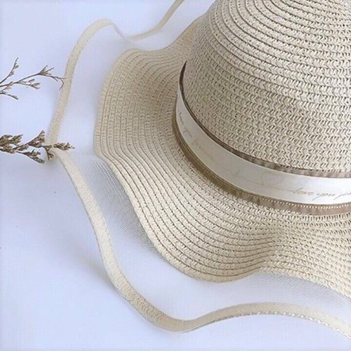 送料無料】エレガント な 大人STYLE♪ つば広 ハット 麦わら 帽子