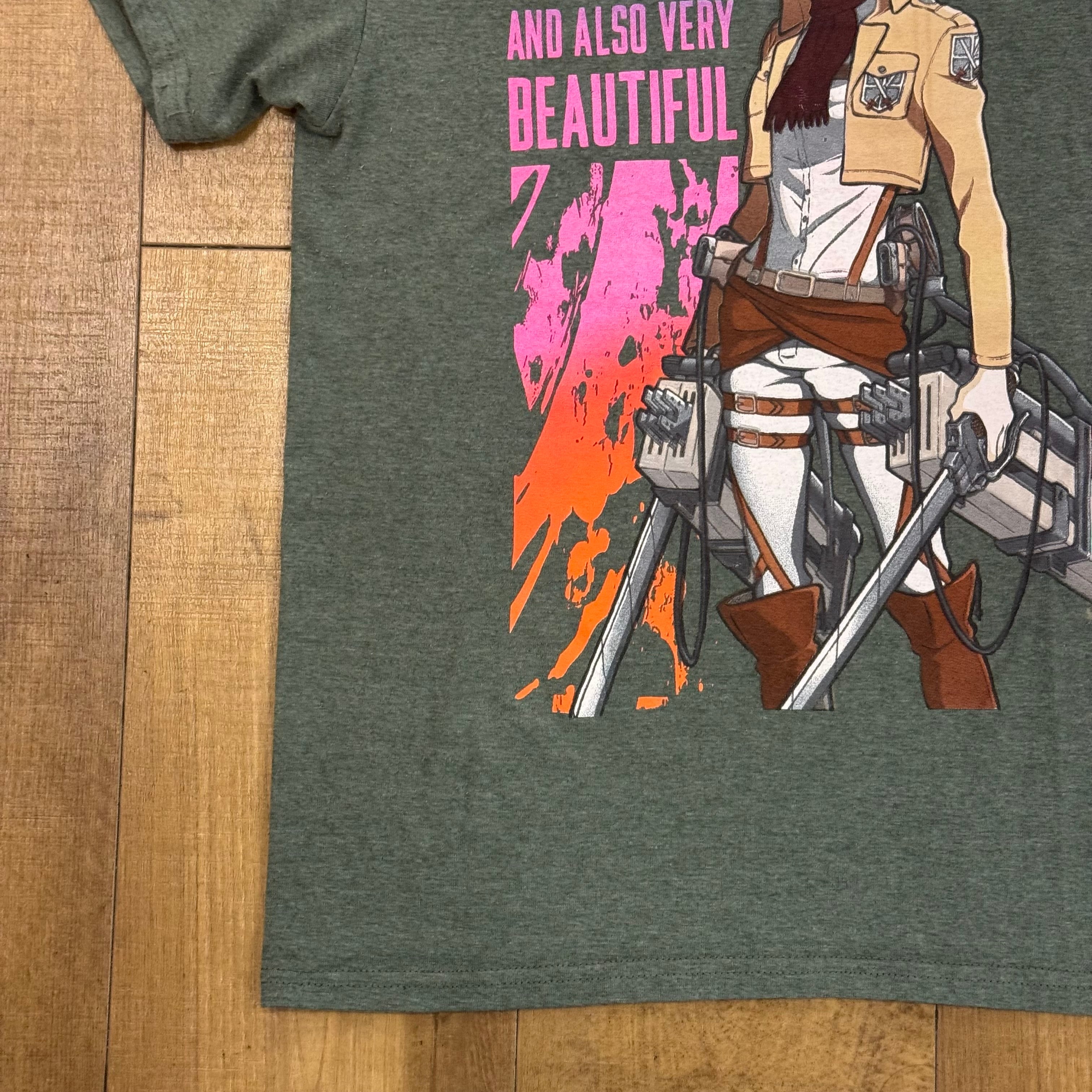 USEDT/アニメT】進撃の巨人 ミカサTシャツ | 古着屋KAKAVAKA